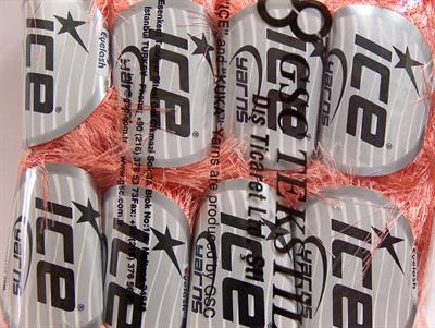 8x50gr. LONG EYELASH  Açık Somon Yumoş, Sakallı, Kışlık, Çok Kalın