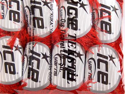 8x50gr. LONG EYELASH  Kırmızı Yumoş, Sakallı, Kışlık, Çok Kalın