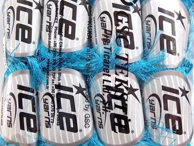 8x50gr. LONG EYELASH  Turkuaz Yumoş, Sakallı, Kışlık, Çok Kalın