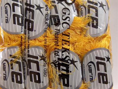 8x50gr. LONG EYELASH  Sarı Yumoş, Sakallı, Kışlık, Çok Kalın