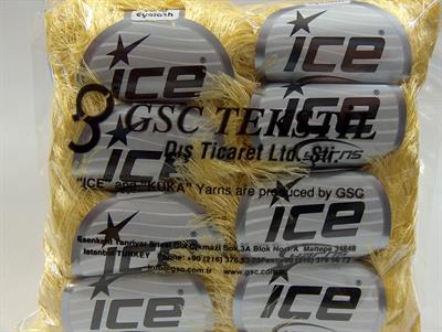 8x50gr. LONG EYELASH  Sarı Yumoş, Sakallı, Kışlık, Çok Kalın