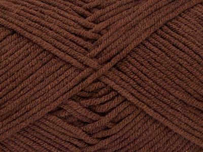8x50gr. LORENA BAMBOO Akrilik, Bambu Koyu Kahverengi Yazlık İplikler, Bambu