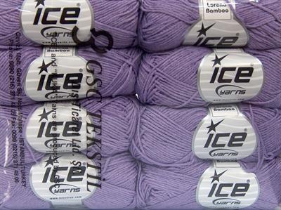 8x50gr. LORENA BAMBOO Akrilik, Bambu Leylak Yazlık İplikler, Bambu