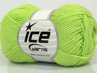 8x50gr. LORENA BAMBOO Akrilik, Bambu Neon Yeşil Yazlık İplikler, Bambu