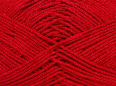 8x50gr. LORENA BAMBOO Akrilik, Bambu Kırmızı Yazlık İplikler, Bambu