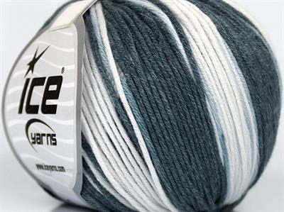 8x50gr. LORENA BATIK DK Pamuk, Akrilik Açık Bej, Gri Tonları Yazlık İplikler, Pamuk, Batik Desenli