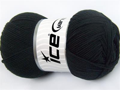 4x100gr. LORENA Pamuk, Akrilik Siyah Yazlık İplikler, Pamuk