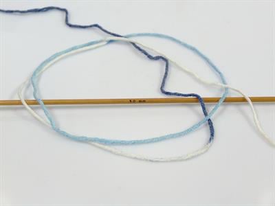 4x100gr. LORENA COLOR Pamuk, Akrilik Beyaz, Mavi Tonları Yazlık İplikler, Pamuk, Batik Desenli