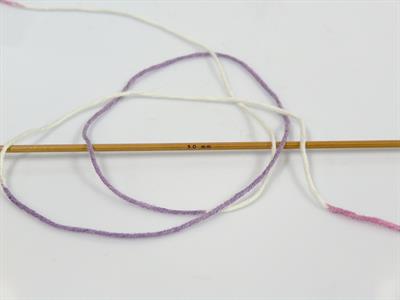 4x100gr. LORENA COLOR Pamuk, Akrilik Beyaz, Leylak Tonları Yazlık İplikler, Pamuk, Batik Desenli