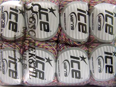 8x50gr. LORENA COLORFUL Akrilik, Pamuk Yeşil, Pembe, Maron, Leylak Tonları Yazlık İplikler, Pamuk, Batik Desenli