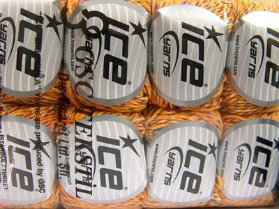 8x50gr. LORENA COLORFUL Akrilik, Pamuk Pembe, Leylak, Sarı, Altın Yazlık İplikler, Pamuk, Batik Desenli