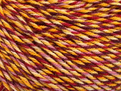 8x50gr. LORENA COLORFUL Akrilik, Pamuk Pembe, Kırmızı, Sarı Tonları Yazlık İplikler, Pamuk, Batik Desenli