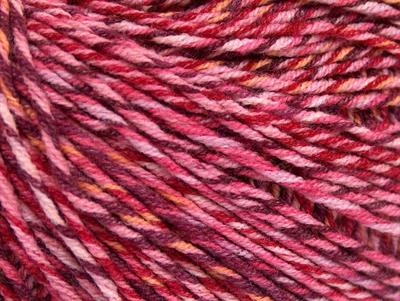 8x50gr. LORENA COLORFUL Akrilik, Pamuk Mor, Bordo, Pembe tonları Yazlık İplikler, Pamuk, Batik Desenli