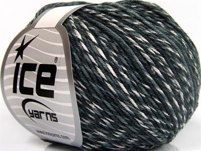 8x50gr. LORENA COLORFUL Akrilik, Pamuk Beyaz, Gri Tonları Yazlık İplikler, Pamuk, Batik Desenli