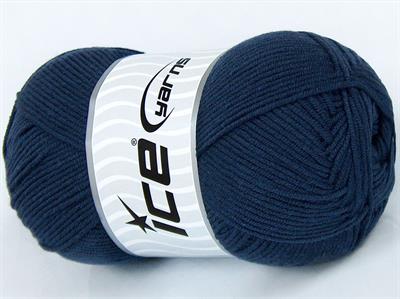 4x100gr. LORENA Pamuk, Akrilik lacivert Yazlık İplikler, Pamuk
