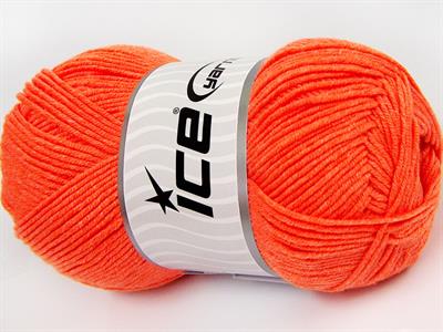 4x100gr. LORENA Pamuk, Akrilik Neon Turuncu Yazlık İplikler, Pamuk