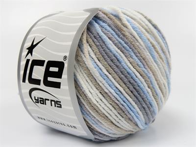 8x50gr. LORENA PASTEL Akrilik, Pamuk Mavi, Beyaz, Gri, Deve Tüyü Yazlık İplikler, Pamuk, Batik Desenli, Akrilik