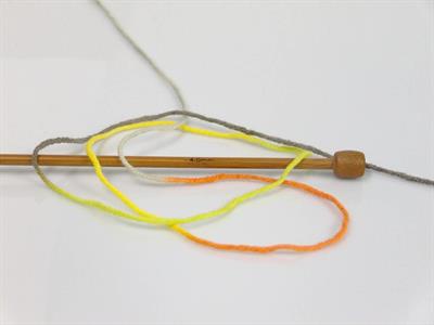 Lot of 8 Skeins Ice Yarns LORENA PRINT (55% Cotton) Yarn Green Yellow Camel Orange