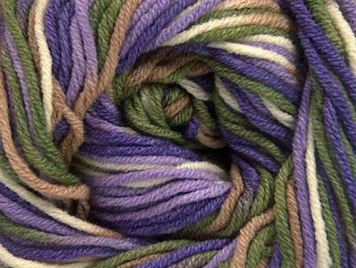 8x50gr. LORENA PRINT Akrilik, Pamuk Leylak, Krem, Deve Tüyü, Haki, Lavanta Yazlık İplikler, Pamuk, Batik Desenli