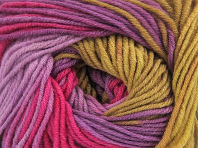 8x50gr. LORENA PRINT Akrilik, Pamuk Pembe, Mor, Leylak Yazlık İplikler, Pamuk, Batik Desenli