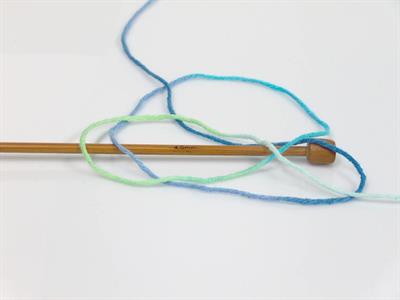 Lot of 8 Skeins Ice Yarns LORENA PRINT (55% Cotton) Yarn Blue Shades Green Turquoise