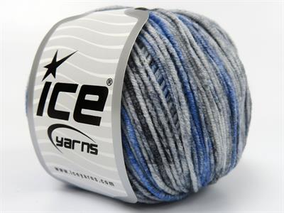 8x50gr. LORENA SPLASH Akrilik, Pamuk Mavi Tonları, Gri Tonları Yazlık İplikler, Pamuk, Batik Desenli, Akrilik