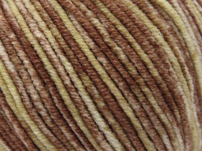 8x50gr. LORENA SPLASH Akrilik, Pamuk Kahverengi Tonları Yazlık İplikler, Pamuk, Batik Desenli, Akrilik