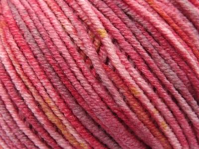 8x50gr. LORENA SPLASH Akrilik, Pamuk Altın, Bordo Tonları Yazlık İplikler, Pamuk, Batik Desenli, Akrilik