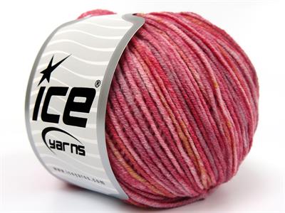 8x50gr. LORENA SPLASH Akrilik, Pamuk Altın, Bordo Tonları Yazlık İplikler, Pamuk, Batik Desenli, Akrilik