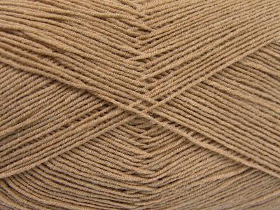 4x100gr. LORENA SUPERFINE Akrilik, Pamuk Bej Çok İnce, Yazlık İplikler, Pamuk