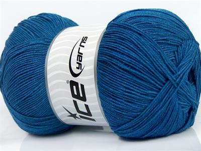 4x100gr. LORENA SUPERFINE Akrilik, Pamuk Mavi Çok İnce, Yazlık İplikler, Pamuk