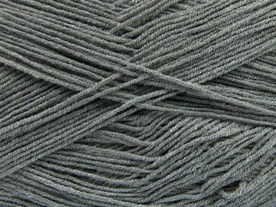 Lot of 4 x 100gr Skeins Ice Yarns LORENA SUPERFINE (55% Cotton) Yarn Grey