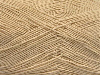 4x100gr. LORENA SUPERFINE Akrilik, Pamuk Açık Bej Çok İnce, Yazlık İplikler, Pamuk