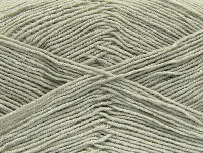 Lot of 4 x 100gr Skeins Ice Yarns LORENA SUPERFINE (55% Cotton) Yarn Light Grey