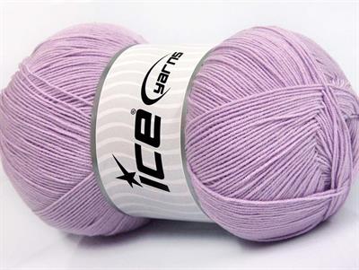 4x100gr. LORENA SUPERFINE Akrilik, Pamuk Açık Lila Çok İnce, Yazlık İplikler, Pamuk