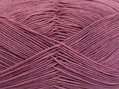 Lot of 4 x 100gr Skeins Ice Yarns LORENA SUPERFINE (55% Cotton) Yarn Light Orchid
