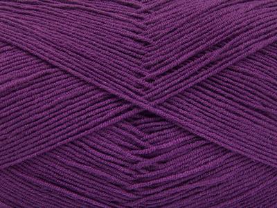 4x100gr. LORENA SUPERFINE Akrilik, Pamuk Mor Çok İnce, Yazlık İplikler, Pamuk