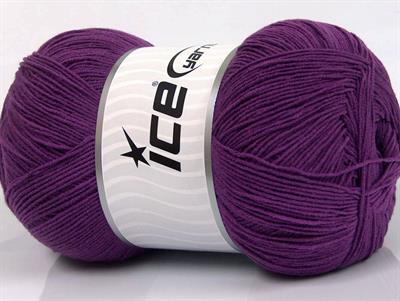 4x100gr. LORENA SUPERFINE Akrilik, Pamuk Mor Çok İnce, Yazlık İplikler, Pamuk