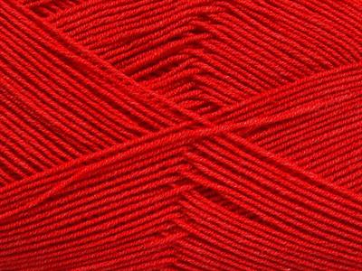 4x100gr. LORENA SUPERFINE Akrilik, Pamuk Kırmızı Çok İnce, Yazlık İplikler, Pamuk