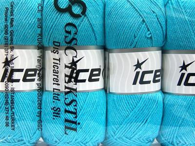 4x100gr. LORENA Pamuk, Akrilik Turkuaz Yazlık İplikler, Pamuk