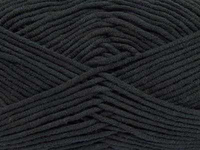 4x100gr. LORENA WORSTED Akrilik, Pamuk Siyah Yazlık İplikler, Pamuk, Worsted