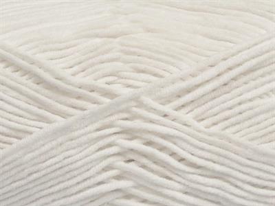 4x100gr. LORENA WORSTED Akrilik, Pamuk Beyaz Yazlık İplikler, Pamuk, Worsted