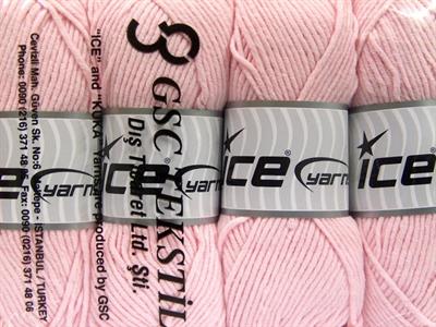 4x100gr. LORENA WORSTED Akrilik, Pamuk Bebe Pembesi Yazlık İplikler, Pamuk, Worsted