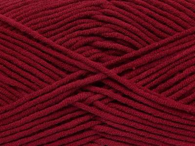 4x100gr. LORENA WORSTED Akrilik, Pamuk Bordo Yazlık İplikler, Pamuk, Worsted