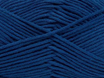 4x100gr. LORENA WORSTED Akrilik, Pamuk Koyu Mavi Yazlık İplikler, Pamuk, Worsted