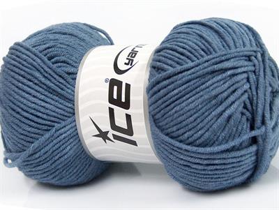 4x100gr. LORENA WORSTED Akrilik, Pamuk Kot Mavisi Yazlık İplikler, Pamuk, Worsted