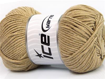 4x100gr. LORENA WORSTED Akrilik, Pamuk Açık Kahve Yazlık İplikler, Pamuk, Worsted