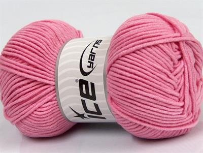 4x100gr. LORENA WORSTED Akrilik, Pamuk Açık Pembe Yazlık İplikler, Pamuk, Worsted