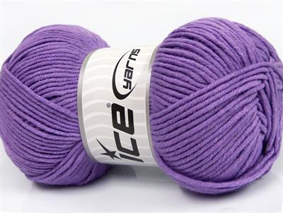 4x100gr. LORENA WORSTED Akrilik, Pamuk Leylak Yazlık İplikler, Pamuk, Worsted