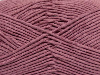 4x100gr. LORENA WORSTED Akrilik, Pamuk Gül pembe Yazlık İplikler, Pamuk, Worsted